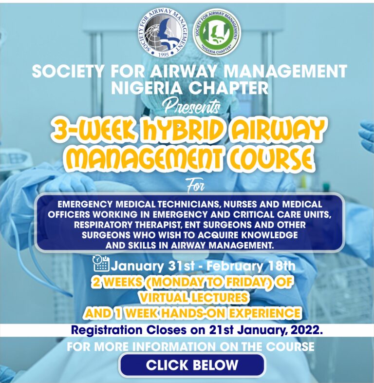 3-Week Hybrid Airway Management Course